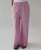 Keullaepeu Soft Embroidered Elastic Waist Pants _Pink