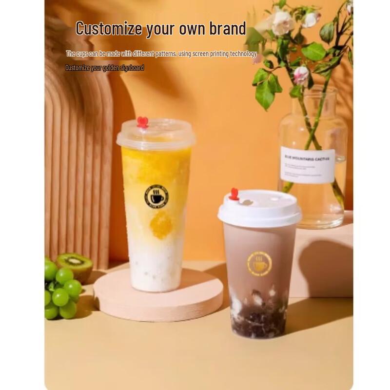 Xingduo Transparent Disposable Plastic Cups with Lids