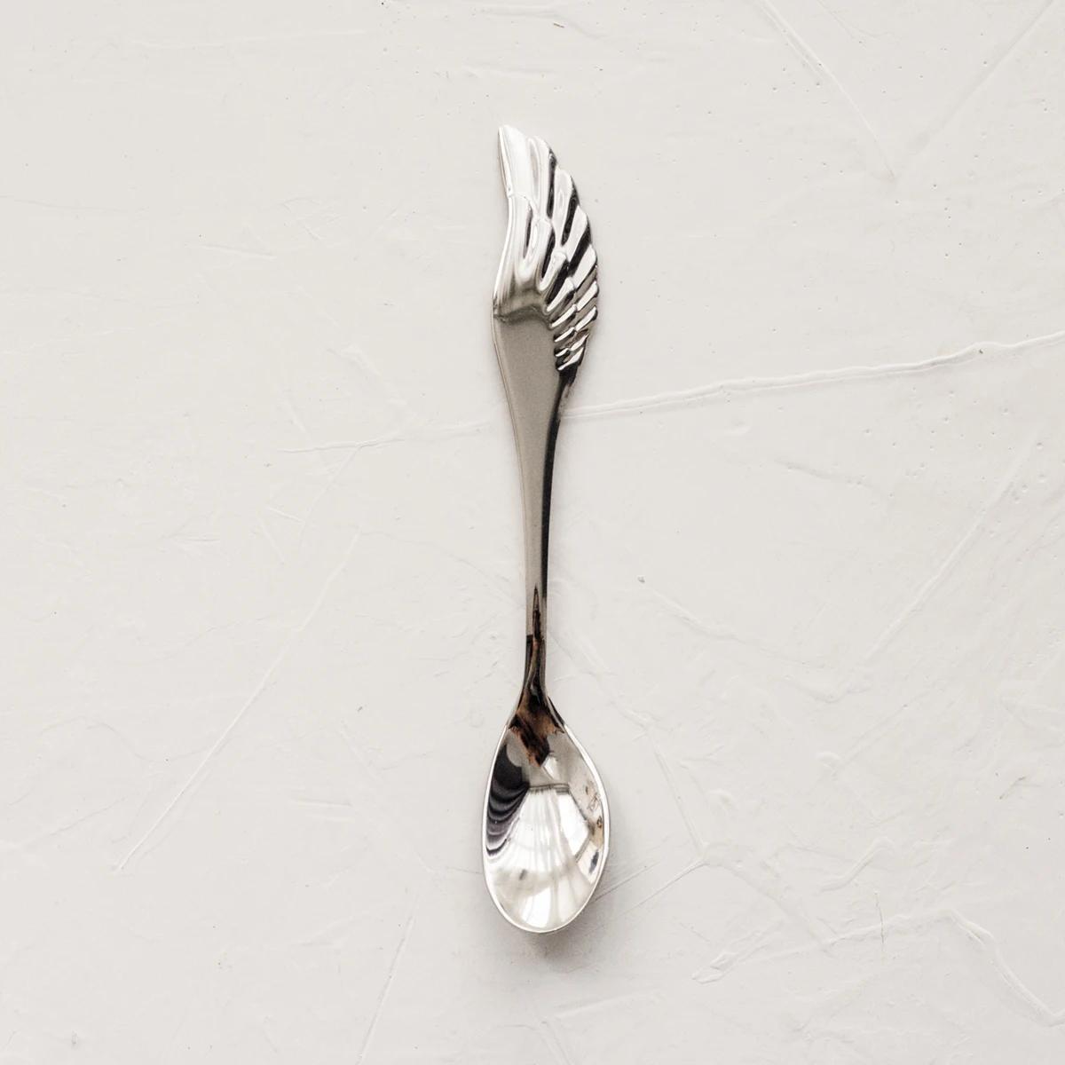 

Ложка-вилка «Крылья ангела» Креативная бытовая кухонная посуда Ретро-скандинавская ложка для размешивания кофе из нержавеющей стали 304 Десертная вилка