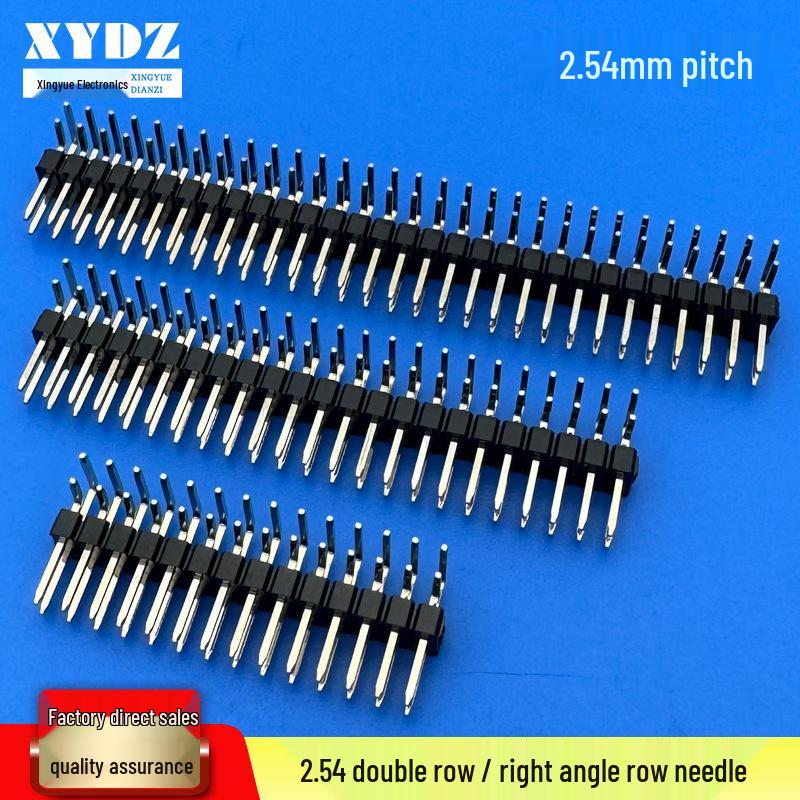 2.54mm Pitch Single/Double Row Dupont Series Pin Header Connector