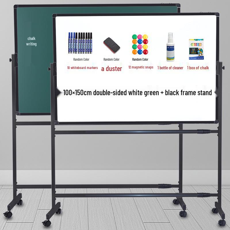 Mobile Magnetic Whiteboard: Erasable, Floor-Standing Chalkboard