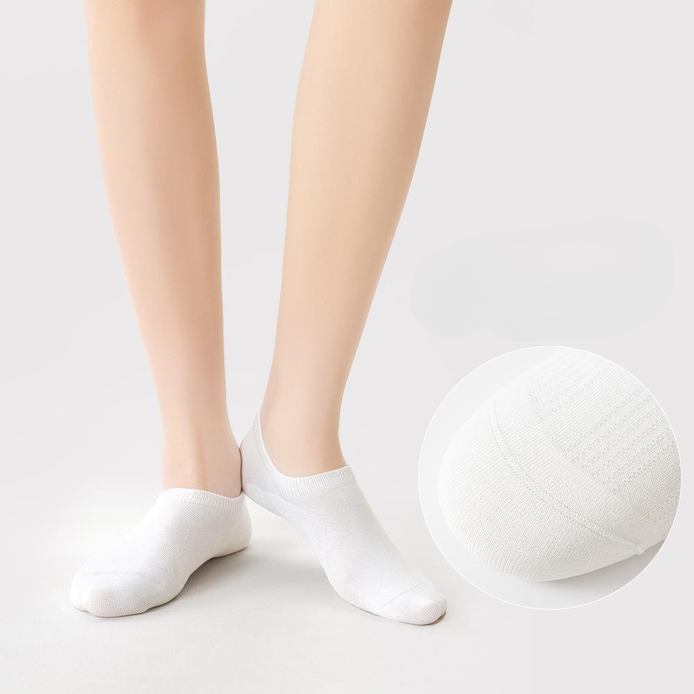 Women's Pure Cotton Boat Socks, Anti-slip and Non-dropping, Anti-odor, Shallow Mouth Invisible Socks, Thin Short Socks, Cotton Socks, Trendy