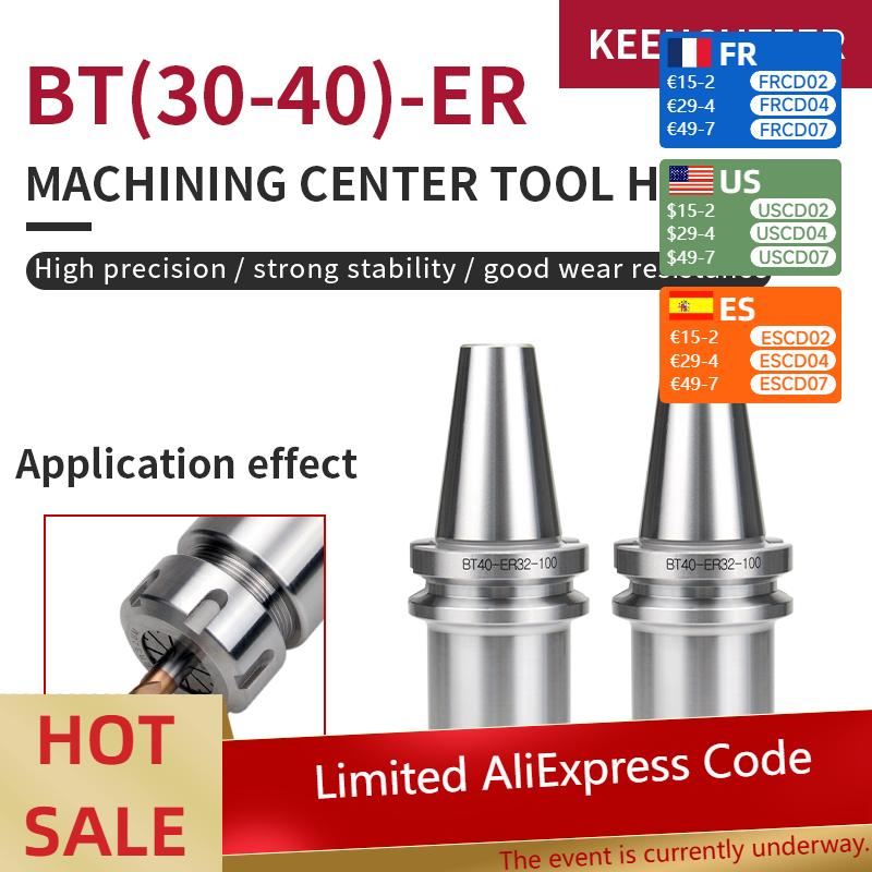 

BT30 BT40 knife shank ER16 ER20 ER25 ER32 ER40 70 100L knife shank for CNC machining center spindle tool holder BT30-ER11-70L