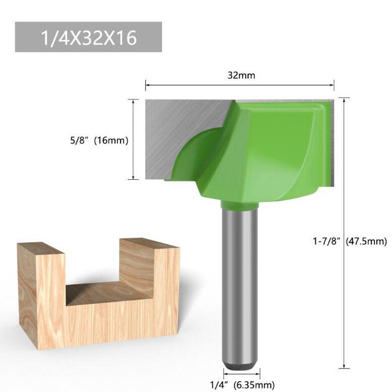 1 bucată 1/4 inch curăţare tijă inferioară Bit drept Router Bit Curat freză Freză Maşină de putere pentru prelucrarea lemnului