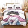 Kawaii Steins Gate Bedding Set Single Twin Full Queen King Size Bed Set Aldult Kid Bedroom 3D Anime Bed Sheet Set