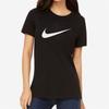 Nike Large Logo Print Casual Sports Short Sleeve T-Shirt Women Tops Black AQ3212-010