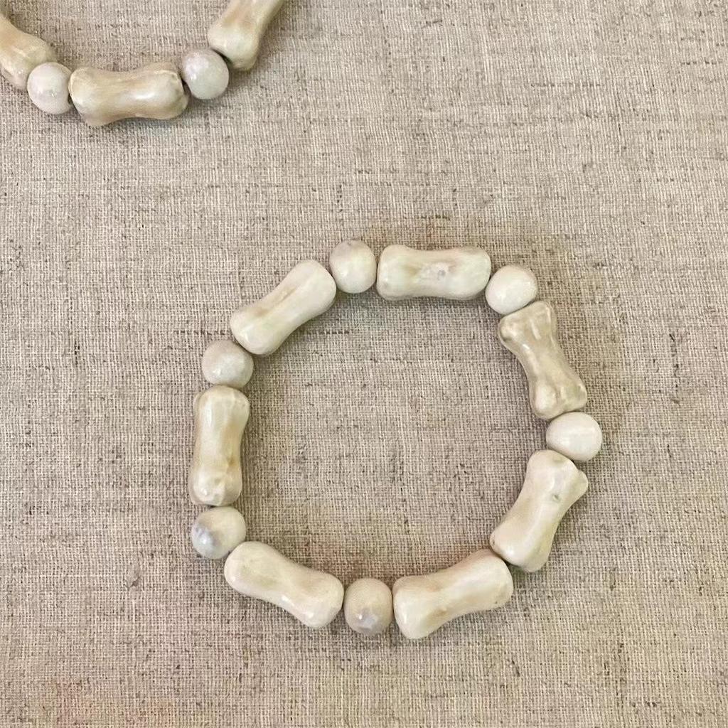 Summer 2023 Handmade Ceramic Beaded Bracelet In New Chinese Ethnic Style for Women