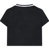 FILA Fusion Minimalist Sports Casual Color Block College Style Short Sleeve Polo Shirt Women tops Black T11W323111FBK