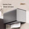 Aluminum Wall-Mounted Bathroom Tissue Dispenser with Storage Shelf
