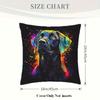 Black Labrador Cushion Covers Bedroom Sofa Square Pillowcase Living Room Chair Pillow Covers Print Home Decor Gift