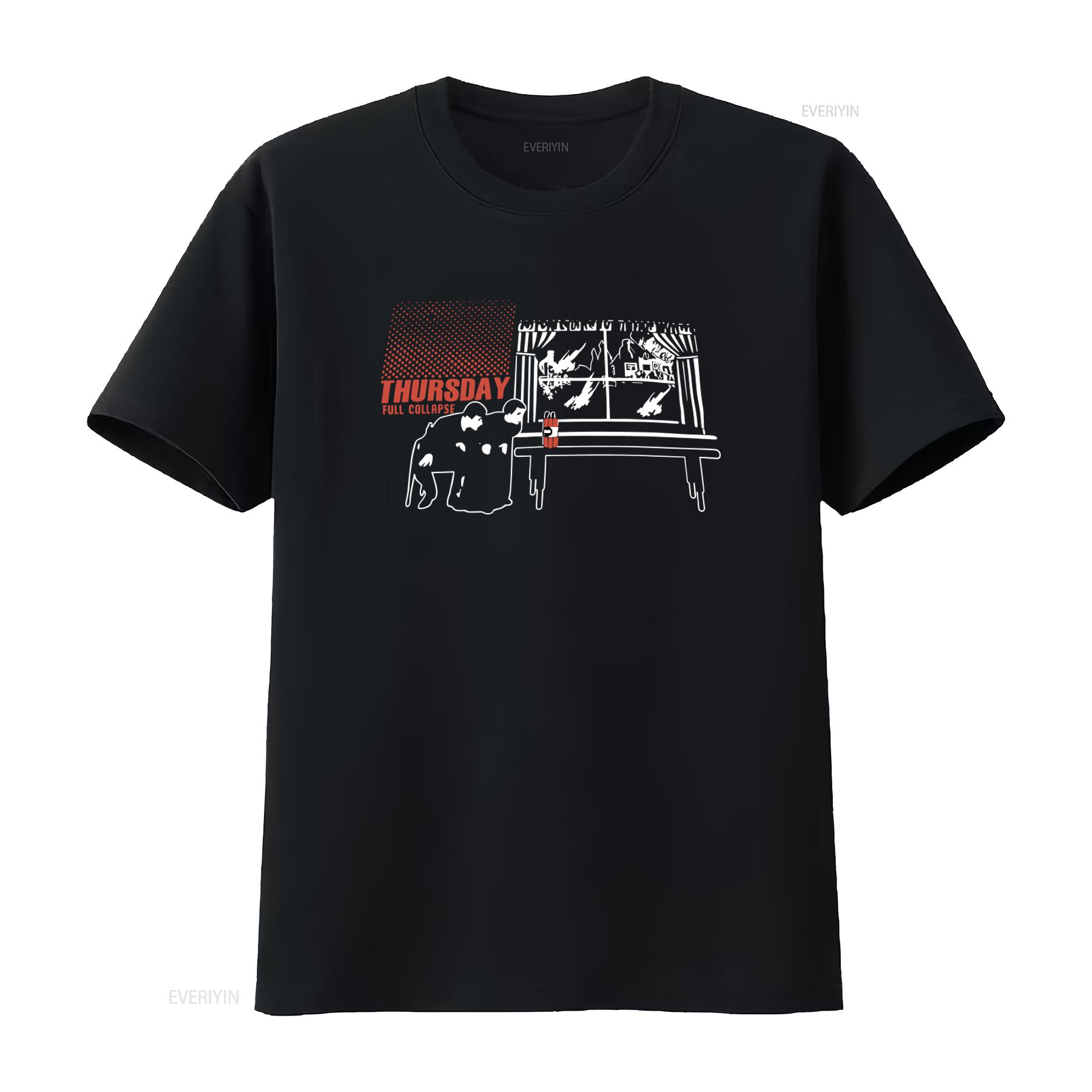 

Thursday Hardcore Band T Shirt Full Collapse Reprinted Cotton Streetwear vintage Washed Breathable Slightly Comfortable Stylish 4XL