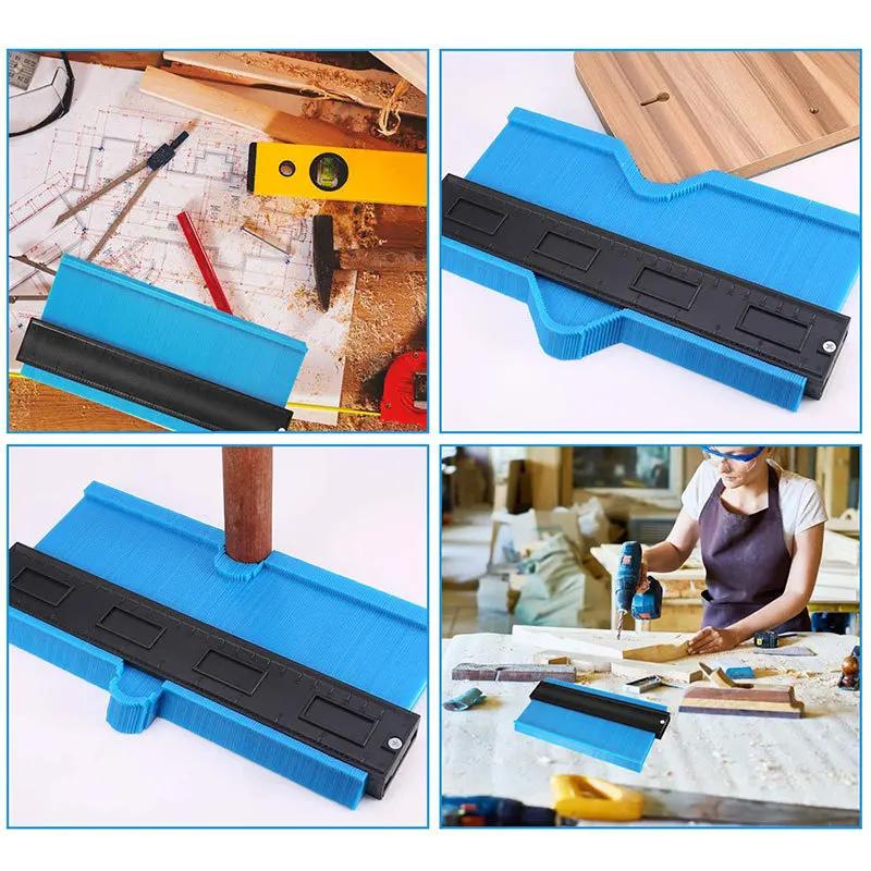 Profile Contour Gauge Line Copier Ruler Cutting Template Construction Woodworking Measuring Instrument Ceramic Tiling Tiles Tool