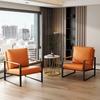 Krzesło Wypoczynkowe Kute Żelazo Styl Nordycki – Jednoosobowa Sofa Light Luxury do Salonu, Sypialni lub Biura