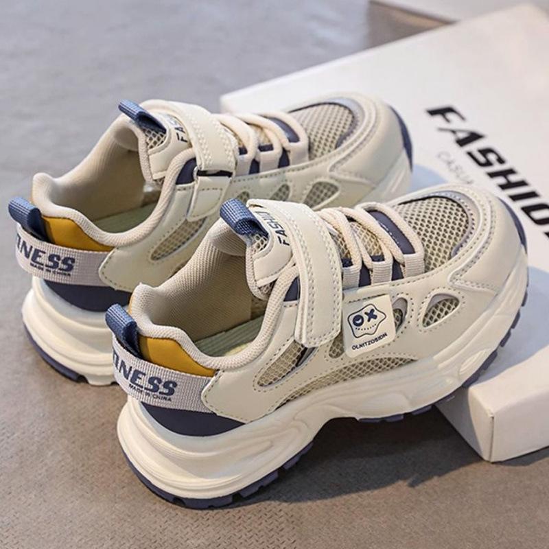 Boys Two Cotton Shoes Winter 2025 New Velvet Warm Children's Sports Shoes Medium and Old Children Trendy Cool Boy Dad Shoes