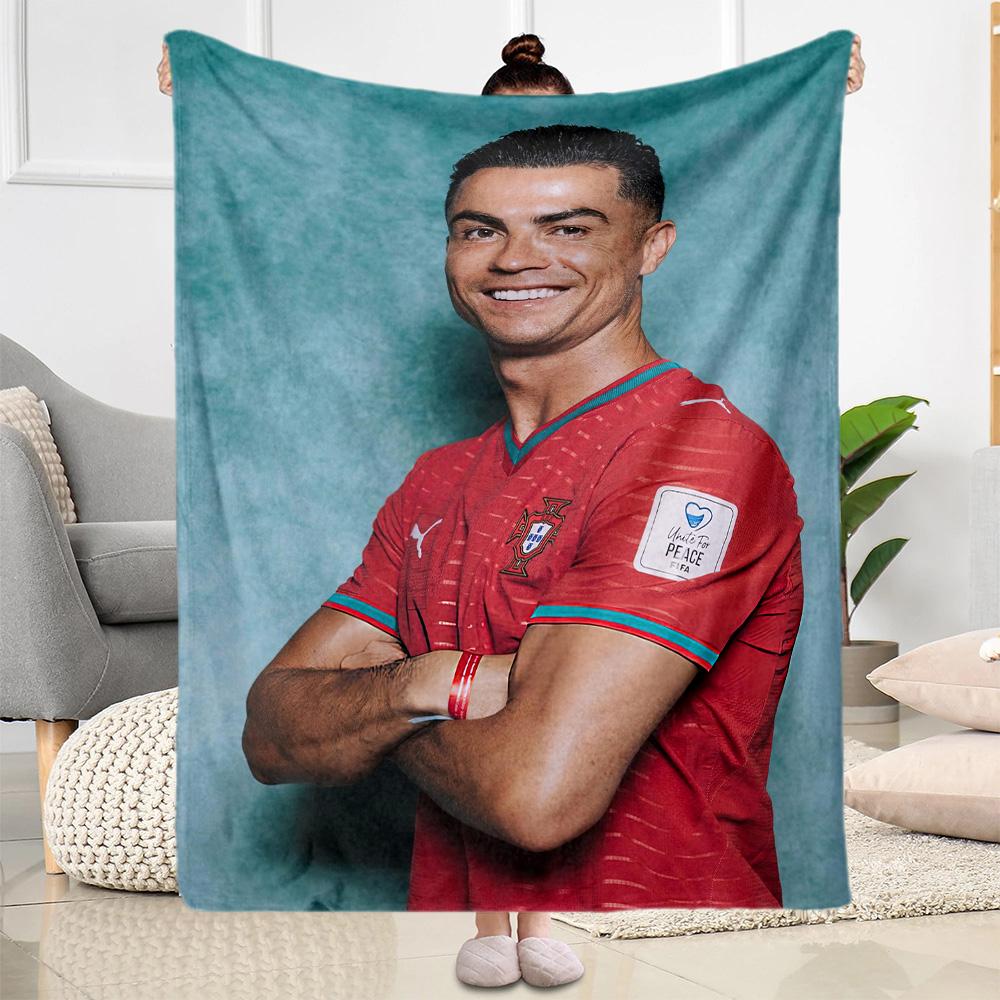 Cristiano Ronaldo Blanket Soft Cozy Great For Bedding Chair Office For All Occasions Warmthful Decor Suitable For Gifting Relatives And Friends