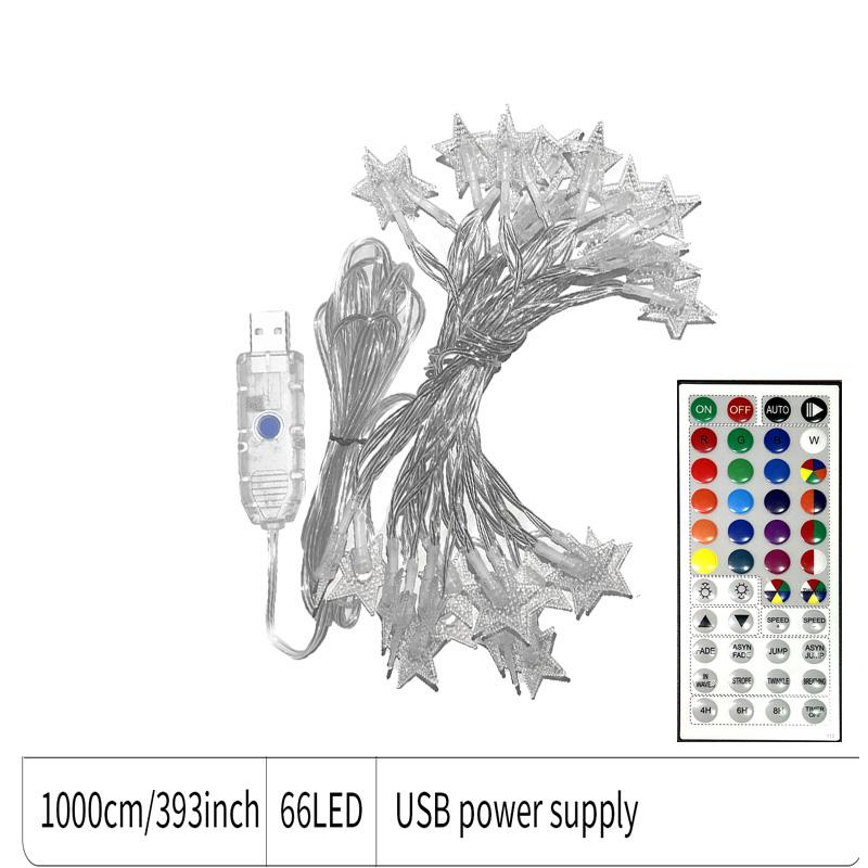 USB/Battery Box LED Stars String Lights Fairy String Outdoor Lamp Home Room Christmas Holiday Wedding Party Lights Decoration