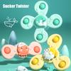 Baby Bath Spinner Toy With Rotating Suction Cup Animal Spinning Top Baby Dining Chairs Toys For