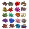 Yousheng 50Pcs Guineahen Feathers Natural Chicken Tail Feathers Bright Colors 4.5-10cm Feathers for Crafts DIY Earrings Dream Catcher Wedding Easter