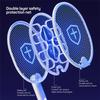 2 In-1 Electric Mosquito Killer Racket USB Rechargeable Foldable for Home Bedroo
