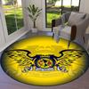 Club America Round Area Rug,Carpet Rug for Living Room Bedroom Sofa Playroom Decor,Non-slip Floor Mat