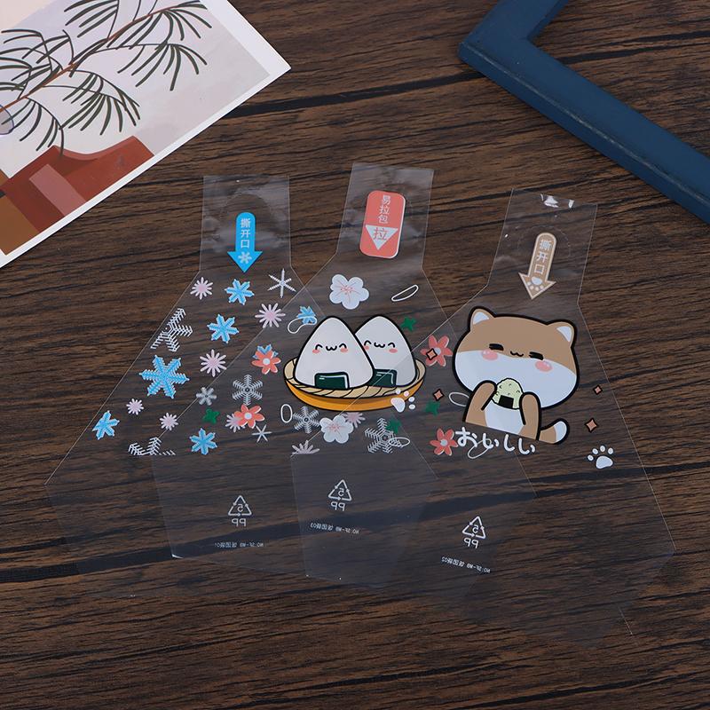 50ks japonský trojúhelníkový rýžový míček Jednorázový obalový sáček Nori Onigiri Sushi sáček Forma na výrobu sushi Bento příslušenství