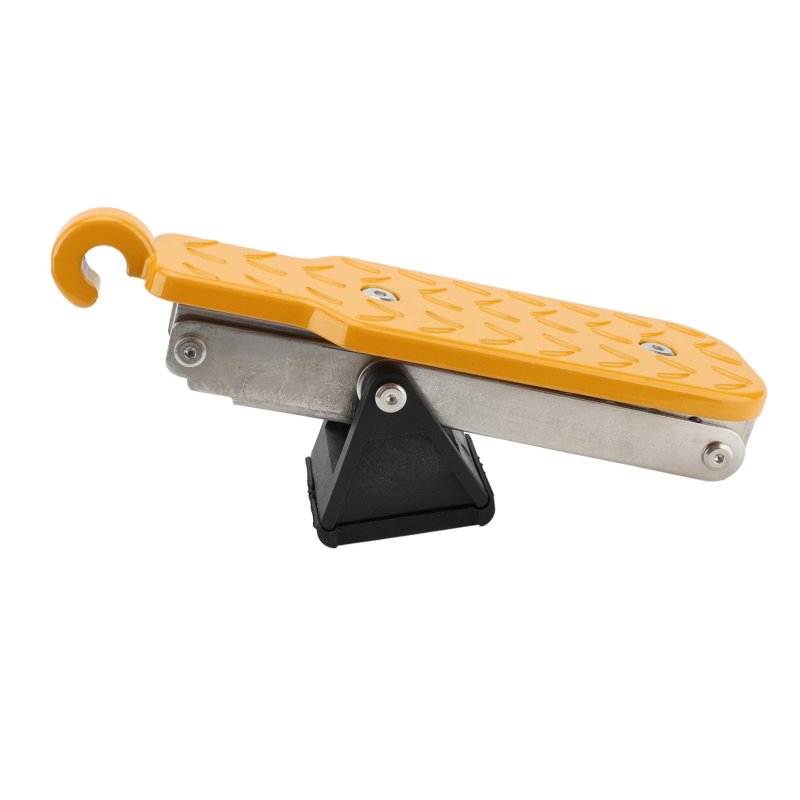 

Регулируемая ступенька для двери автомобиля, складная верхняя подставка для ног на крышу, педаль, лестница, универсальная, подходит для 7-ступенчатой дверной защелки оранжевый