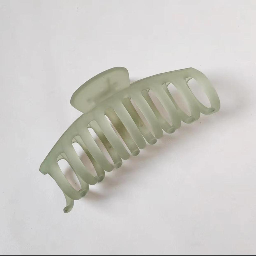 Korean Frosted Large Claw Clip - Elegant Shark Hair Accessory for Women's Updos