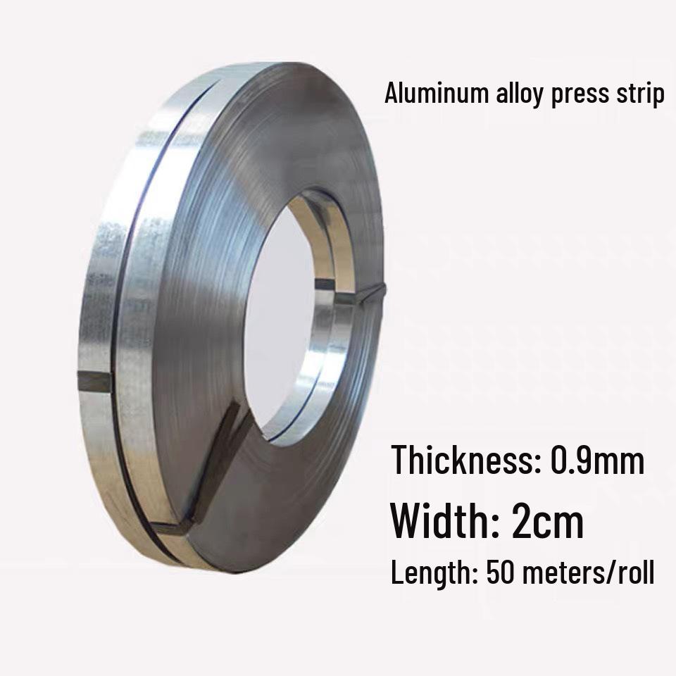 Aluminum Alloy Coil Edge Strip for Roof Finishing - 2 cm TPO Pressure Strip Aluminum, 0.8mm thick, 20m
