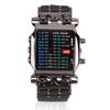 Watch Rectangle Adjustable Plastic Creative Number Matrix LED Digital Watch for Boys