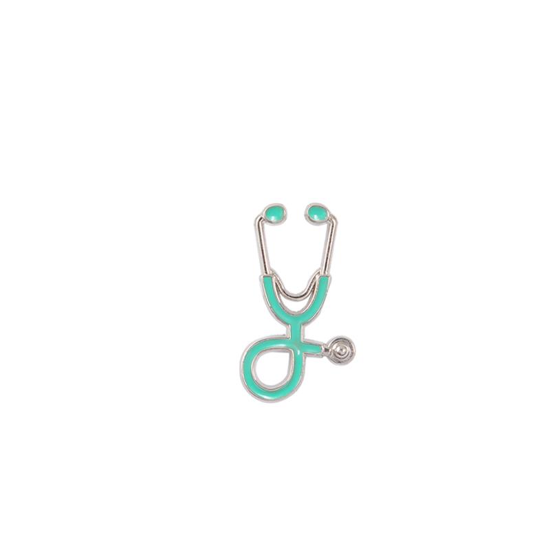 

Nurse Pins Medical brooches for women Fashion Colorful Metal Stethoscope Enamel Jewelry Men Jackets Badges Accessories hijab Pin