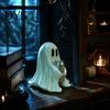 Compact Ghost Statues Halloween Figurine with Drinks, Resin Statue, Cute Spooky Desktop Creative Shaped Ornaments Ornament for Party Tabletop