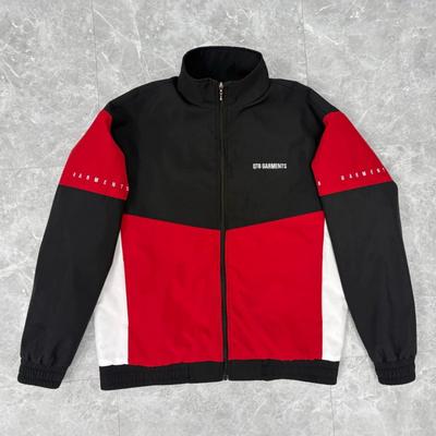 Pánská nadměrná větrovka se stojáčkem Ležérní sportovní oblečení Design s barevnými bloky
