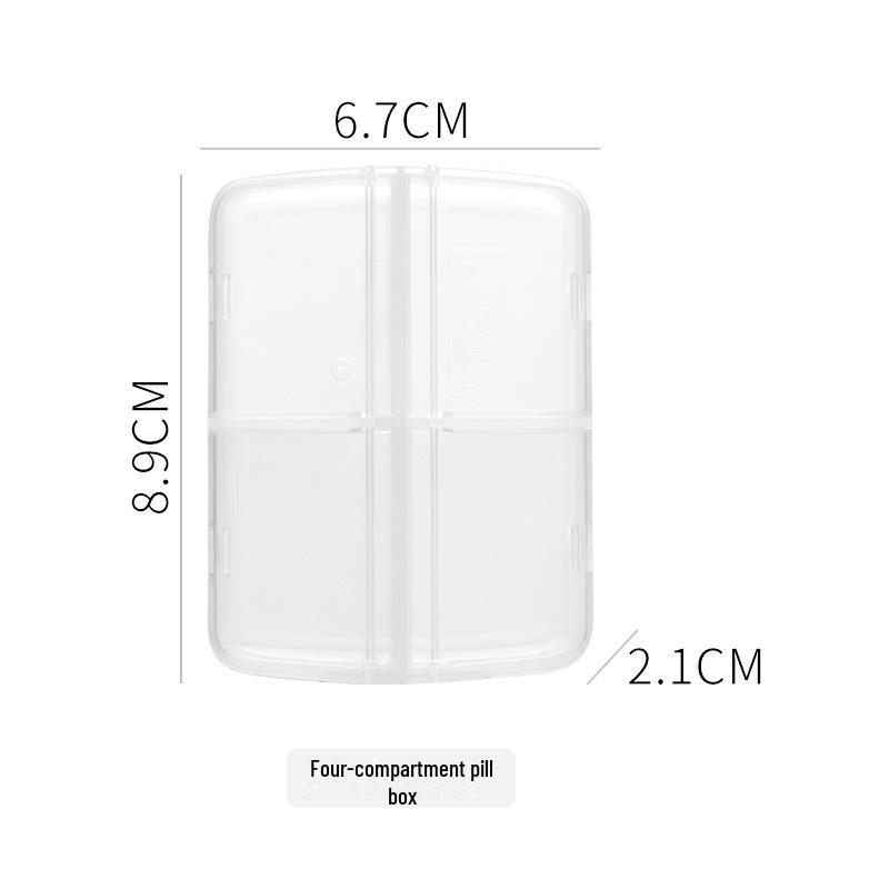 Miniaturowe pudełko na leki z 8 kratkami – przenośny i wygodny organizer na tabletki dla osób starszych