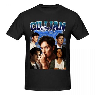 Unisex Cillian Murphy Funny T Shirt Streetwear Oneck Cotton Anime Shirt