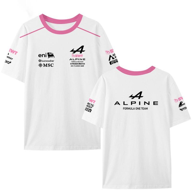 Alpine F1 Team 2026 Fan T-Shirt Mens Short Sleeve Quick Dry Breathable Cotton Blend Casual Tee