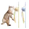 Colorful Little Bee Fishing Rod Bite Resistant Kitten Teasing Stick  Self Happy