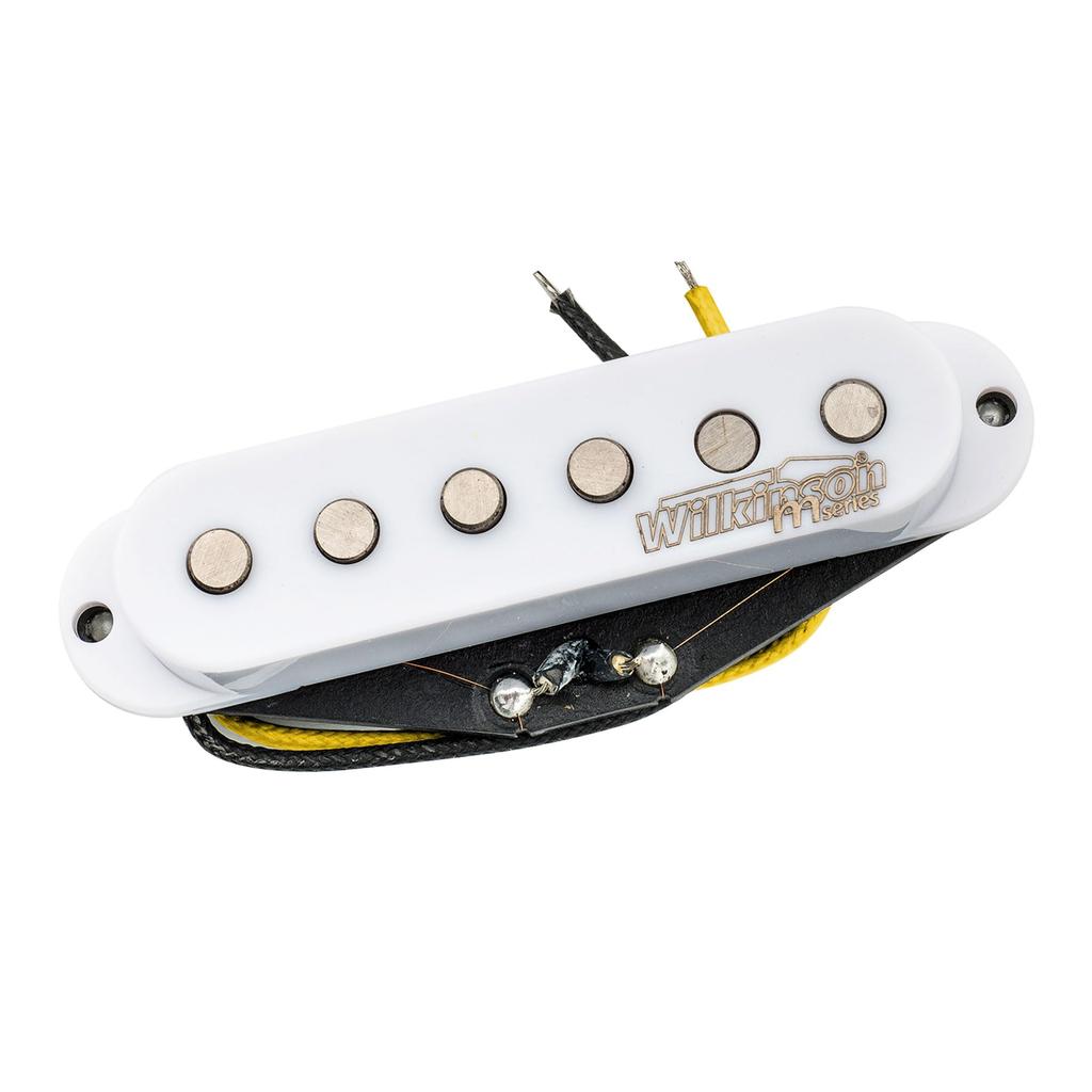 Wilkinson Vintage Tone Alnico V guitar bridge Stratocaster-style pickup, white.