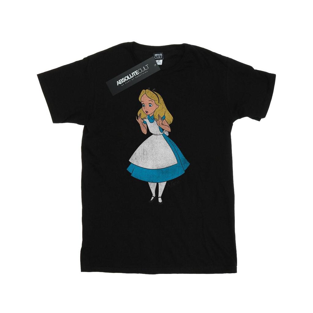 Disney Mens Alice In Wonderland Surprised Alice T-Shirt