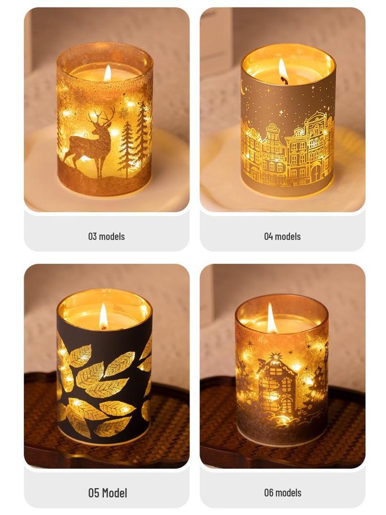 Luminous Scented Candle - Christmas Aroma Ornament for Home & Bedroom