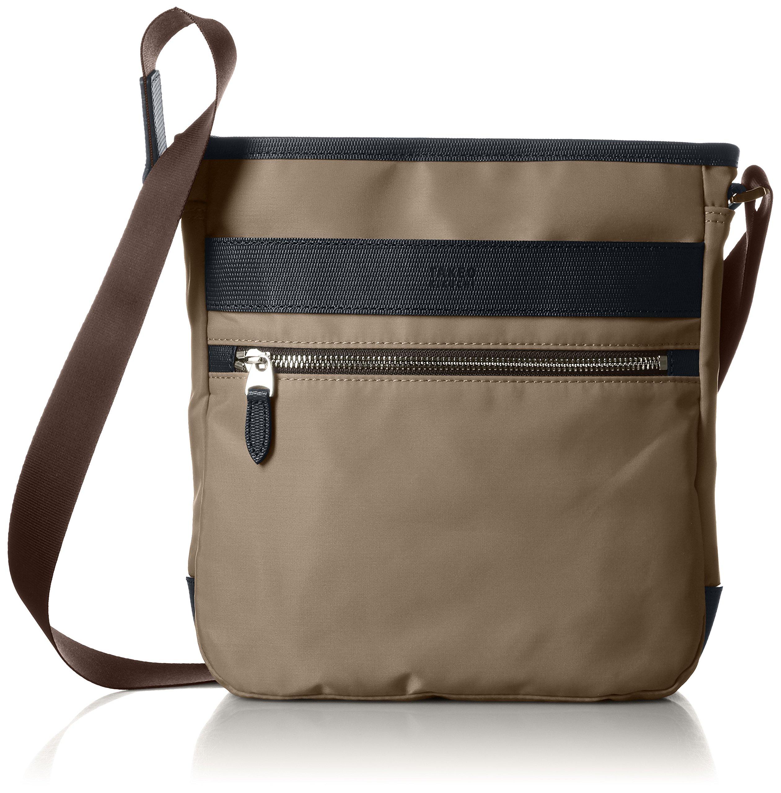 Сумка через плечо Takeo Kikuchi, Горизонтальная, Серая, 708103, Бежевая, B5