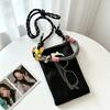 Fresh and Sweet Mobile Phone Bag Girls Summer Outdoor Travel All-match Shoulder Bag Messenger Mesh Portable Storage Bag