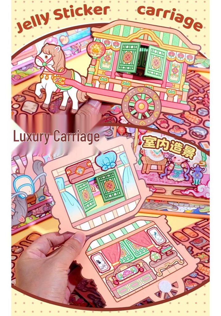 Mochi Jelly Stickers Quiet Book: Handmade DIY Planner for Girls - Creative Children's Toy