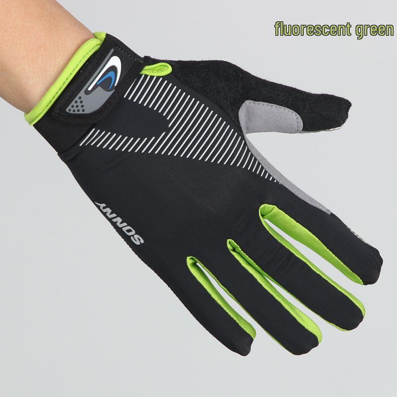 

Unisex Touchscreen Anti-Slip Cycling Gloves – Thin, Elastic & Breathable for Spring/Summer Outdoor Activities Small флуоресцентный зеленый