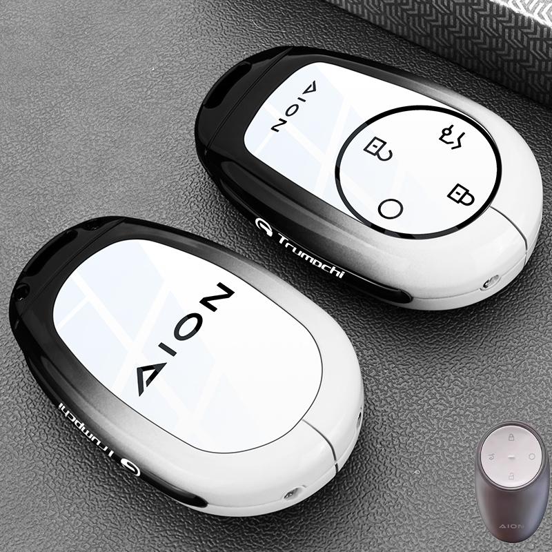 Car Remote Key Case Cover Shell Protector For Gac AION S PLUS New Energy Trumpchi Aion V Y LX 2023 GE3 GA3S Tyrannosaurus Rex PU
