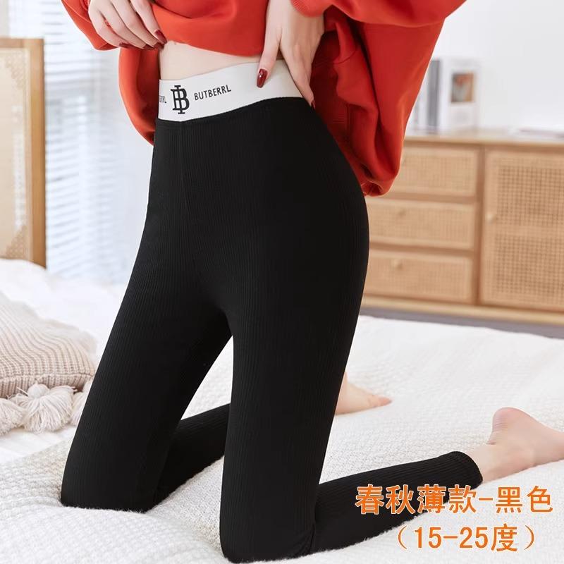 

Флисовые трикотажные буквы Немецкий флис с подогревом Теплый внутри и снаружи Носить с высокой талией Высокая эластичность Плотные и тонкие леггинсы Женские Осень и зима XL [Recommended 120-70kg]