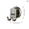No Drilling Suction Cup Wall Hooks, Removable Reusable Design, Perfect for Bathroom Kitchen Door and Glass Surface Storage