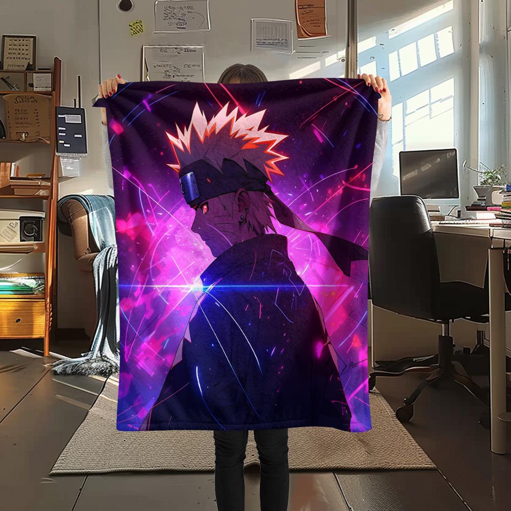 Naruto  Print Flannel Blanket, High quality Comfortable for All Seasons, Home Decor, Warmth and Comfort