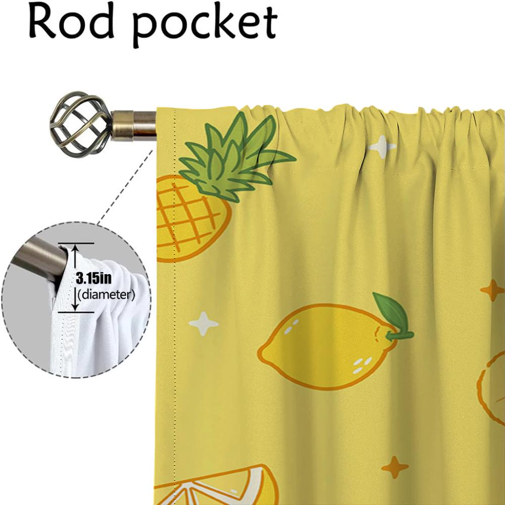 Kitchen Curtains for Bedroom Molang Living Room Curtain Shades Halloween Decoration Home Interior Curtains 2 Pieces Partition