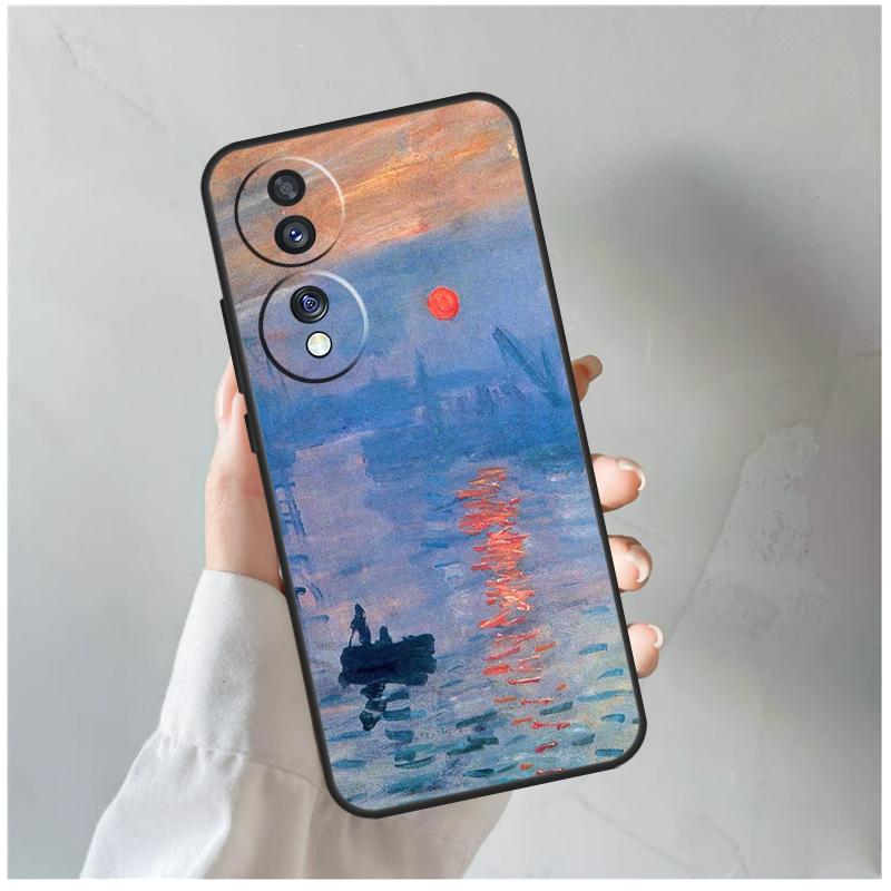 Claude Monet Art Painting For Honor Magic 8 5 6 7 Pro Case For Honor 200 400 70 90 Lite X8c X8b X9a X9b X9c X9d Win RT