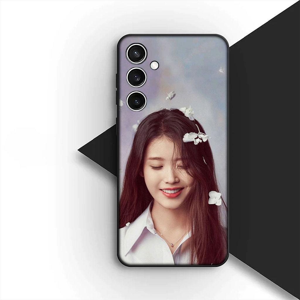 Phone Cover for Samsung Galaxy S25 S24 S23 FE Ultra Plus S7 Edge S25+ S23+ A56 5G Soft Silicone Case Lee Jieun Poster iu Jieun